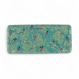 Portmeirion Sara Miller Chelsea Green Sandwich Tray 14” Birds